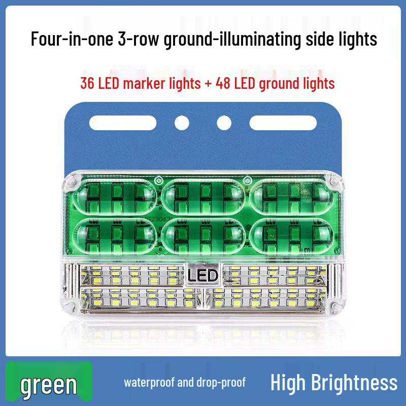 Super Bright LED Waterproof 12V-24V Truck Side Marker and Clearance Warning Lights