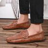 Fashion Men Loafers Shoes Man 2025 Fashion Comfy Slip-on Drive Moccasins Footwear Male Brand Leather Boat Shoes Men Casual Shoes