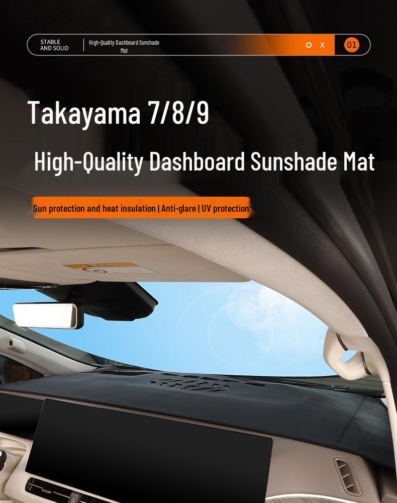 Wey Gaoshan 8 Dashboard Anti-Glare Sunshade Mat