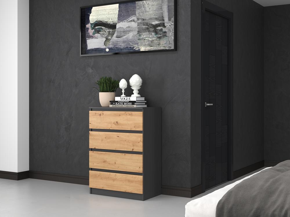 Malwa M4 70 Chest Of Drawers - Anthracite / Artisan
