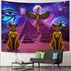 Egyptian Style Tapestries Goddess of Isis Eye of Horus 40x30Inch Anubis Cross Snake Mysterious Text Characters Wall