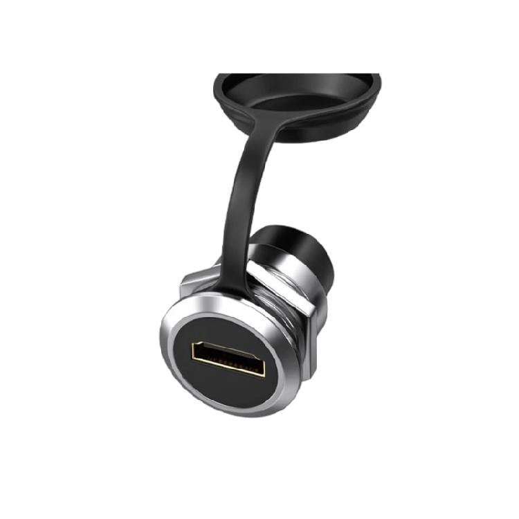 2PCs USB3.0 Through Sockets Adapters High Conductivity Zincs Alloy Construction Space Saving Design For Permanent Mounting