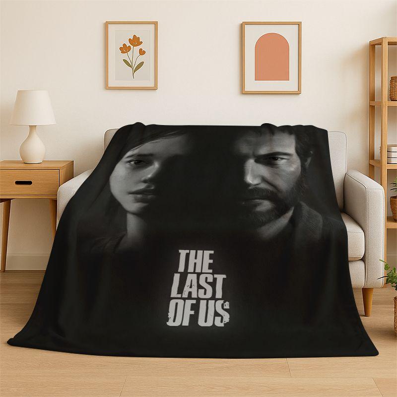 Horror Game TV The Last of Us Soft Flannel Throw Blanket,Cozy Blanket for Bed,Couch,Sofa,Bedroom,Living Room,Travel,Picnic