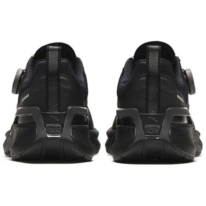 Anta Cushioning Wear-Resistant Low-Top Running Shoes Men's Black Red Sneakers 112427780-3