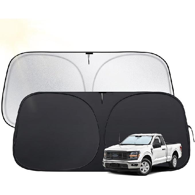 Windshield Sun Shade For Toyota 4Runner 2010-2025,  Fit Car Sun Shades With 420D Fabric & Foldable Memory Steel Wire, Sunshade For Car Windshield