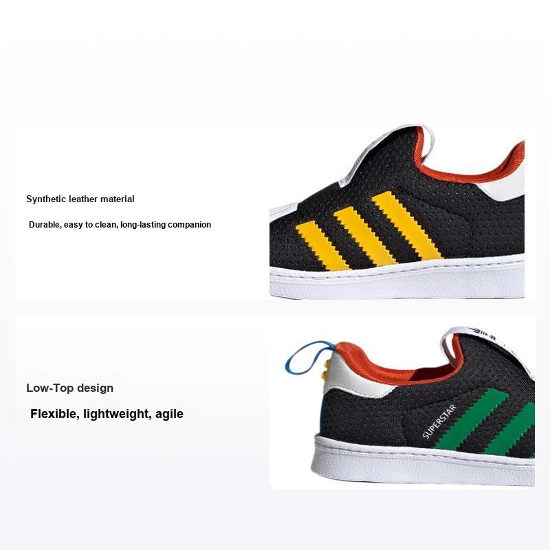 LEGO x adidas Superstar 360 Детские кроссовки Черный Зеленый Детские кроссовки Основной черный Облачно-белый FX4924 21