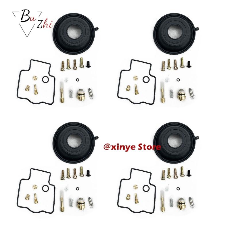 Motorcycle engine carburetor repair kit with diaphragm for Yamaha YZF600R YZF600 YZF 600 600R R THUNDERCAT 1997-2007 4 set