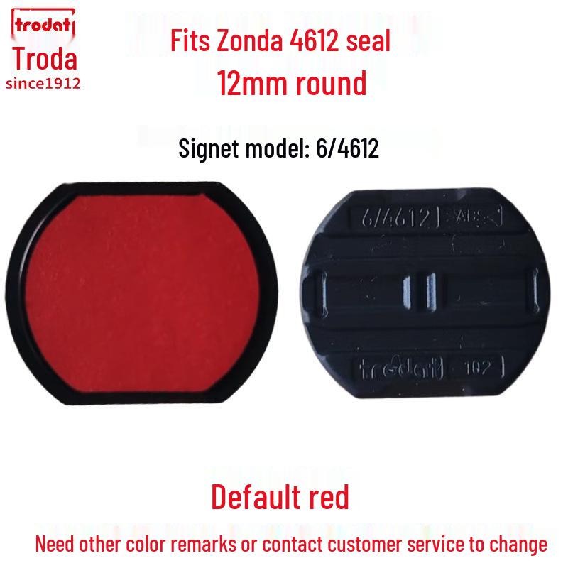 Zhuoda Ronde Zelfinktende Stempel Inktpatroon Vervanging 6/4642 46040