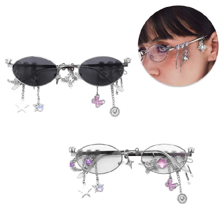 Popular Plain Glasses for Eye Fatigue Reduce with Oval Frame 2000s Cool Eyewears