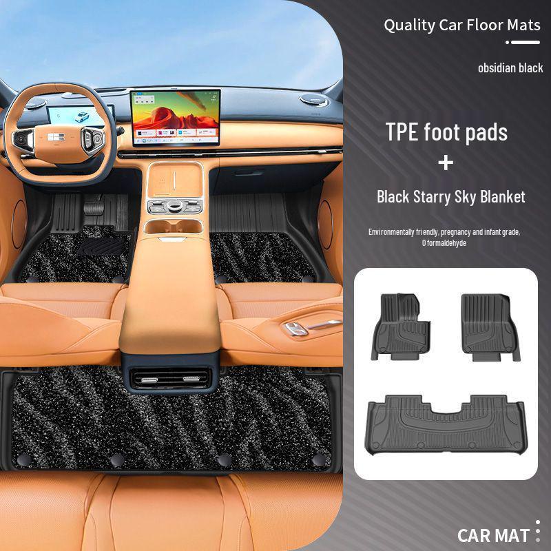Compatible with Galaxy Starship 7emi: Starry Sky TPE Car Floor Mats