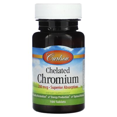 Chelated Chromium, 200Mcg, 100 Tablets