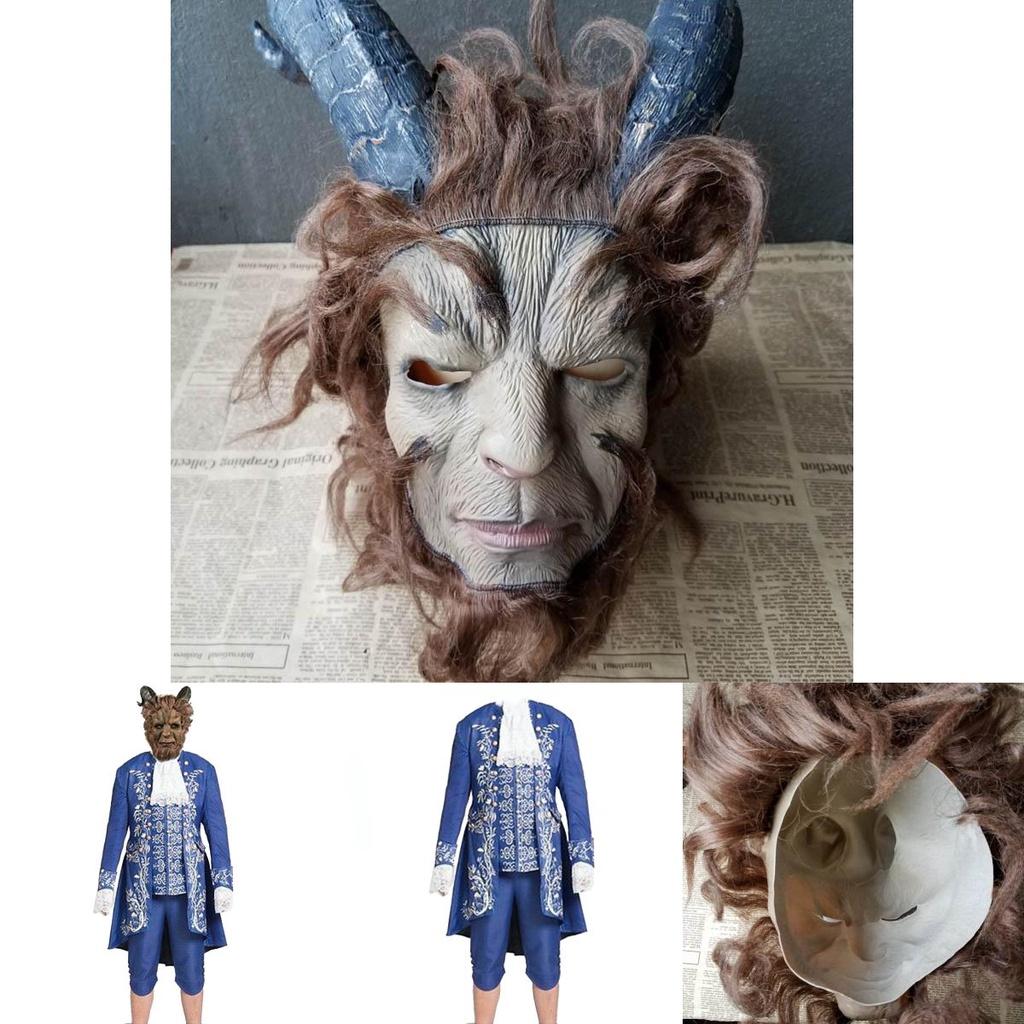 Exquisite Beauty And The Beast Costume Adult Cosplay Prince Adam Clothes Set For Halloween Parties