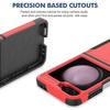 Coque de Protection - BOOLING - pour Samsung Galaxy Z Flip 7 FE - Antichoc - Anti-Rayures - Rouge