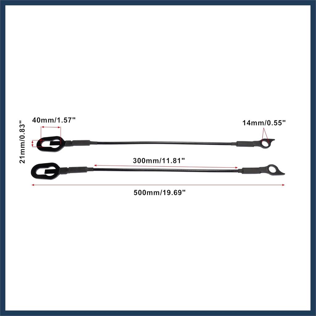 Pair Rear Tailgate Cables Lift Gate Support Straps Pickup for Dodge for Ram 1500 2500 3500 1994-2002 55345124AB 55345125AB Stylish Design