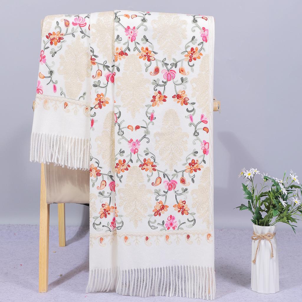 Autumn and Winter Red Scarf for Women, Spring and Autumn Embroidered Shawl, Gift for Mother, Wedding Dress, Cheongsam Outerwear, Wedding Banquet,