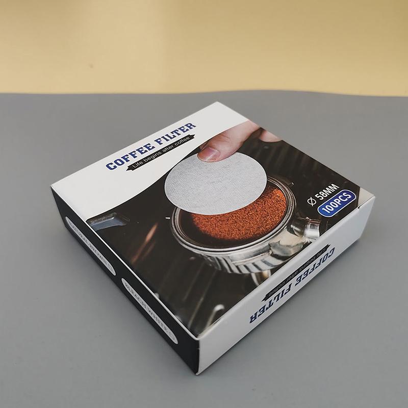 51/53/58Mm Portafilter Basket Coffee Filter Paper For Espresso Machines 100 Sheets Round Coffee Paper Filter For Moka Pots