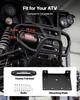 2721 kg Electric Winch, 12V DC ATV/UTV Winch with 6 mm x 15 m Synthetic Rope, Wireless & Wired Remote Control, IP55 Waterproof, with Fairlead Mount