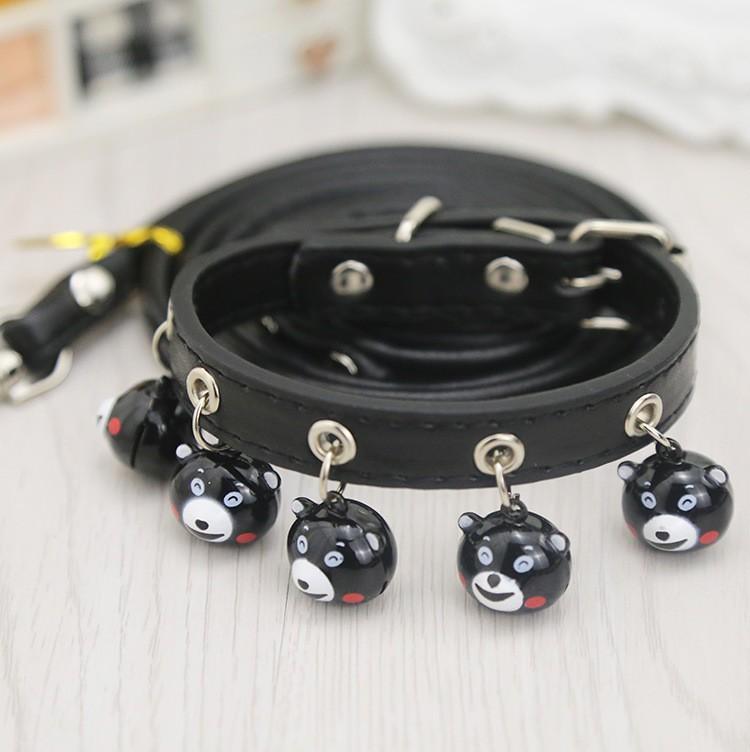 Pet Supplies Cat Dog Bell Dog Collar Cat Collar Teddy Small Dog Big Bell Cat Collar Leather