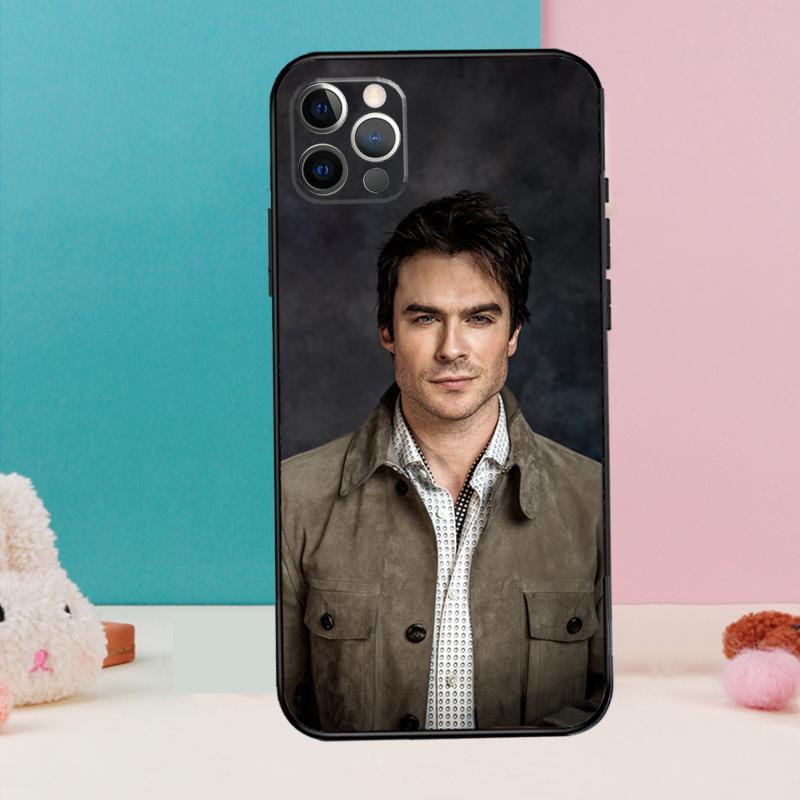 Damon Salvatore Vampire Diaries Phone Case For iPhone 17 Air 16 15 13 12 11 14 Pro Max 12 13 mini 15 16 Plus 16e Cover Coque