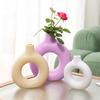 Artistic Plastic Flower Vase Nordic Style Vases Decorative Vase Flower Vases Living Room Ornament Home Decor Table Decoration