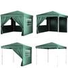 Garden pavilion, commercial tent, party gazebo, 4 side walls, windows, xxl