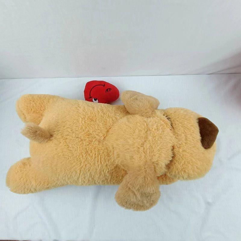 

Cross-Border Hot Selling Pet Supplies Heartbeat Stuffed Toy Dog Anxiety Soothing Accompany Heartbeat Relieving Stuffy Interactive Toy Orange