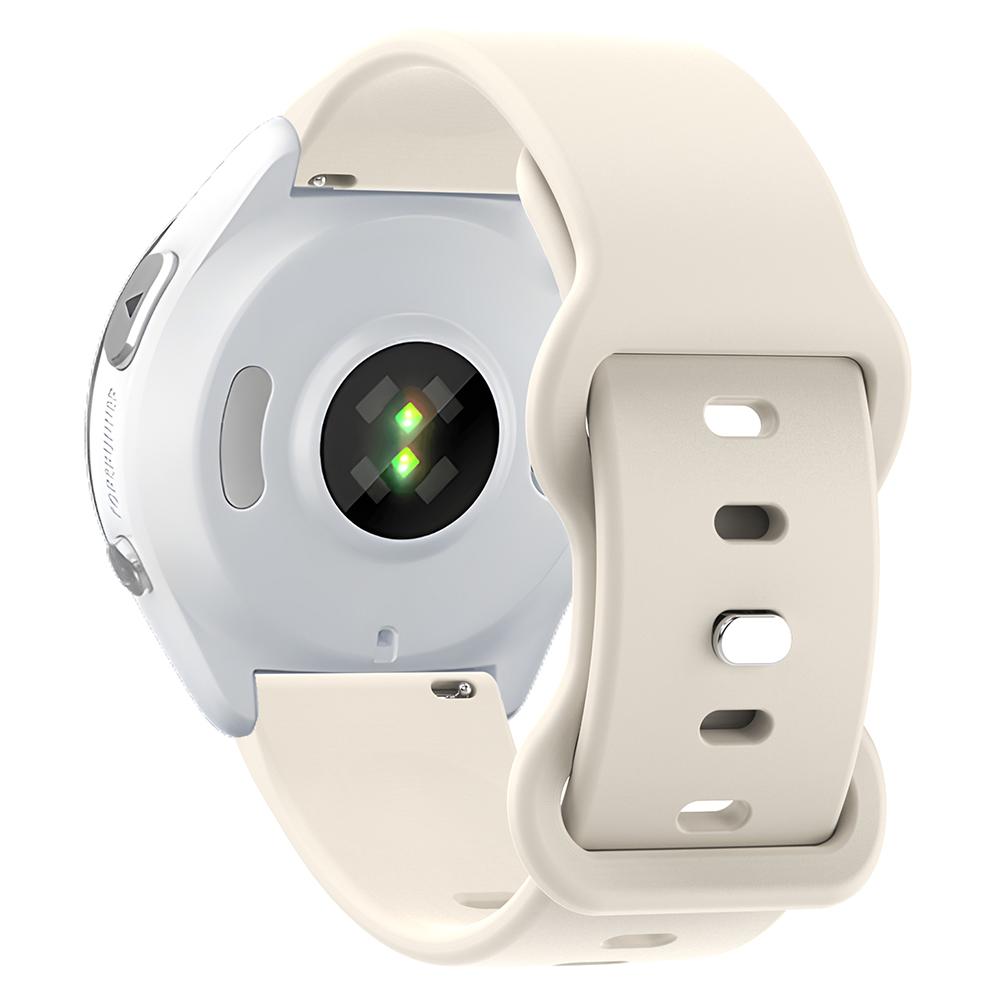 

Universal 22mm Silicone Watch Strap Solid Color Butterfly Shape Buckle Replacement Band Starlight