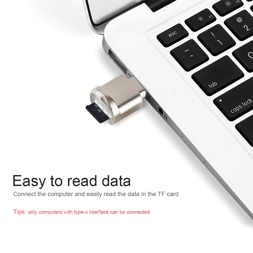 Lettore di schede di memoria Micro SD TF di tipo C Adattatore OTG per iPhone 15 per Samsung per Xiaomi