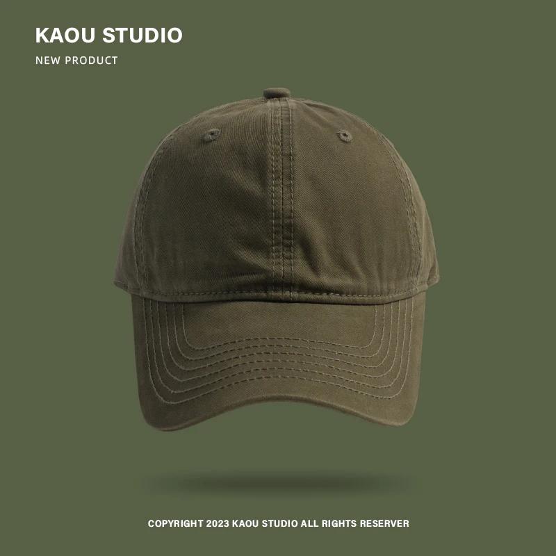 Men's & Women's Solid Color Peaked Cap | Korean Style | Soft Top & Curved Brim | Casual Baseball Cap for All Occasions