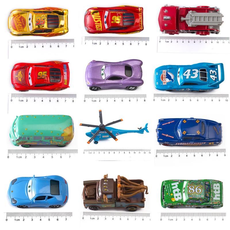 Disney Pixar Cars 3 Lightning Mcqueen Spielzeug Mater Modell Sammlung 1:55 Diecast-Fahrzeuge Legierungsauto Spielzeug für Kinder Geschenke