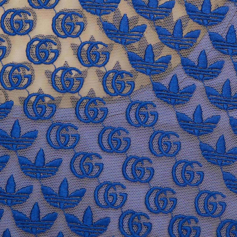 adidas GG Tulle Top Blue Women Tops 693448-XJECA-4697