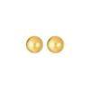 Sleek Round Stud Earrings: Fashionable, Cool, Hip Hop Style Ear Jewelry for Women