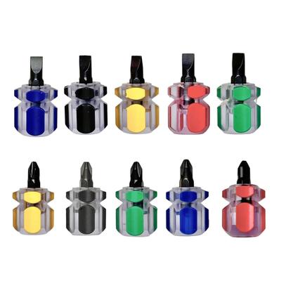 Schraubendreher-Kit Set Mini Klein Tragbar Rübchenkopf Schraubendreher Transparenter Griff Reparatur Handwerkzeug Autoreparatur