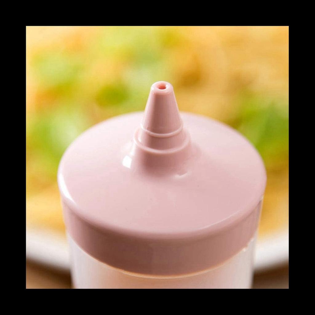 6 sztuk butelek na sosy do wyciskania Ketchup Butelka Pojemniki na musztardę do kuchni Sosy, Beżowe