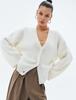 Women's Pink Thick Knit Cardigan - European & American Style