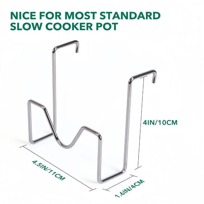Kitchen Pot Lid Holder Stainless Steel Pan Cover Rack Pot Side Stand Modern Lid Rest Organizer Space Saving Kitchen Accessories