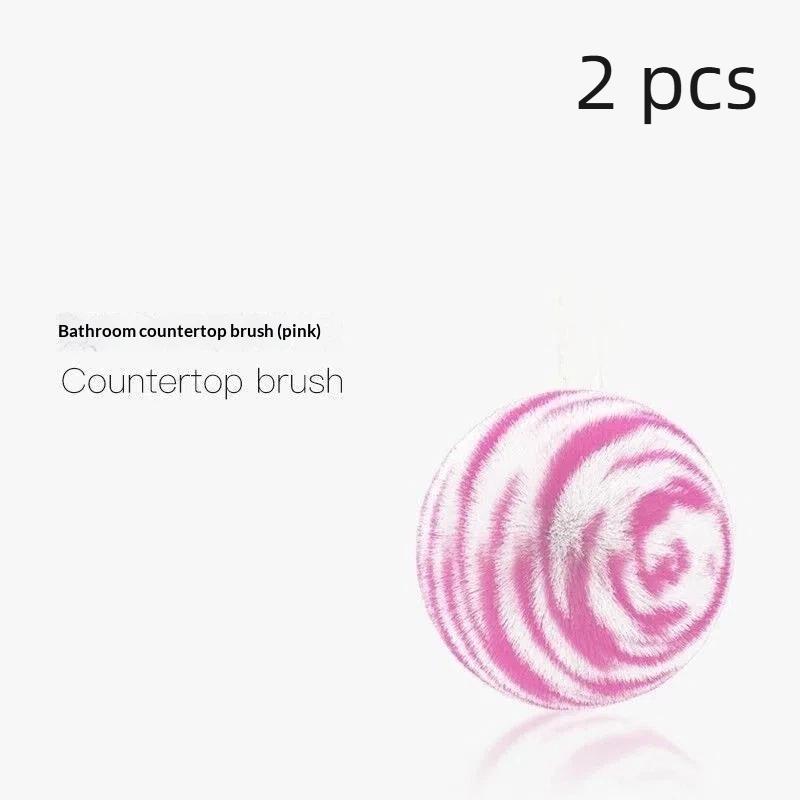 1/2/3Pcs Creative Soft Desktop Cleaning Ball No Shedding Cleaning Tool Bathroom Sink Brush Washbasin Faucet Brush For Home