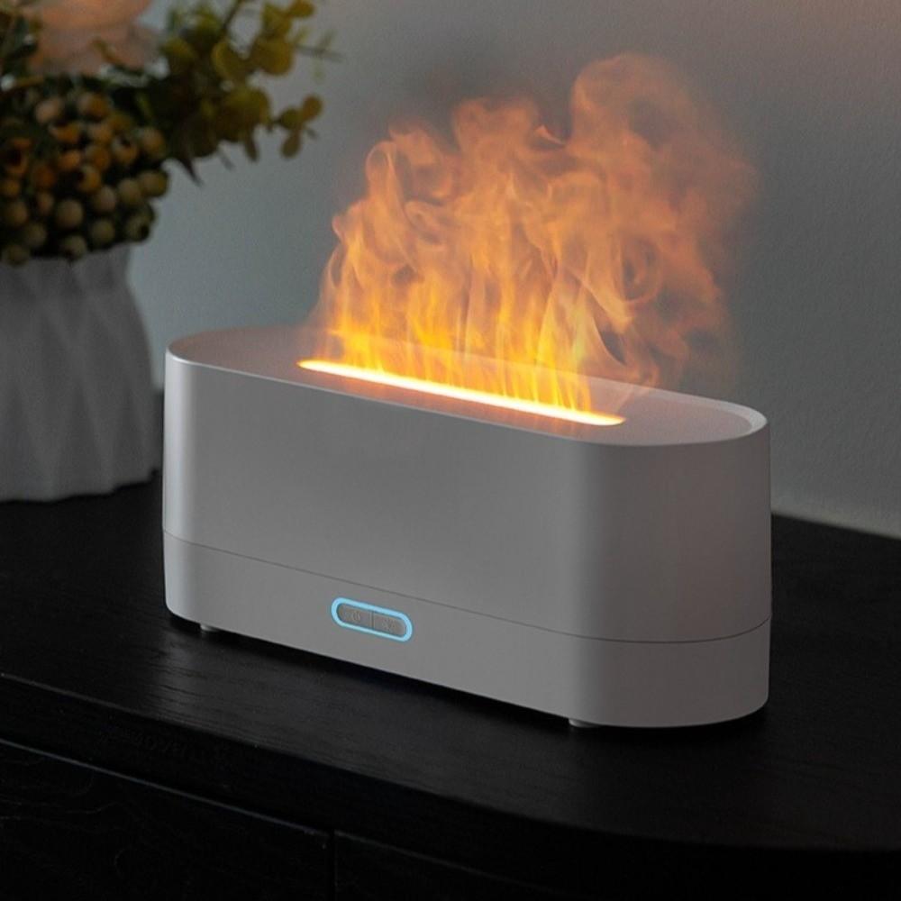160mL Capacity Flame Air Humidifier RGB Flame Essential Oil Diffuser Night Light