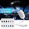 2 in 1 Galaxy Star Projector Lamp with HD Slides Portable USB Starry Sky Projector Night Light  for Bedroom Car Ceiling Decor