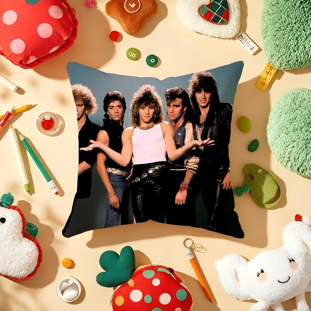 BBon JJovi Rock Kussenhoes Pluche Stof Zacht Dubbelzijdig Bedrukt Bank Warm Winter Huis Cadeau Kussenhoes