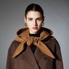 High-End European and American Autumn/Winter 2025 Camel Cape Shawl Scarf