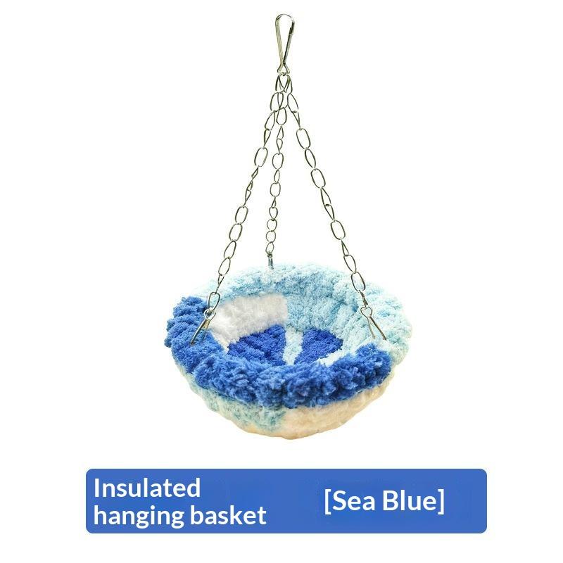 Bird Bed Hideout Warm Bird Hanging Hammock Thicken Bite Resistant Parrot Nest Comfortable Soft Bird Cage Swing Bird Cage