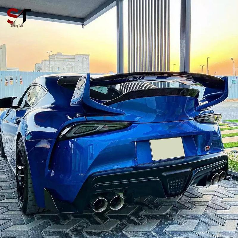 Toyota Supra A90 A91 Carbon Fiber Rear Spoiler Diffuser Wind Deflector Modification
