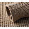 Men Half Zip Stand Collar Long Sleeve Thick Casual Knitted Pullover Sweater