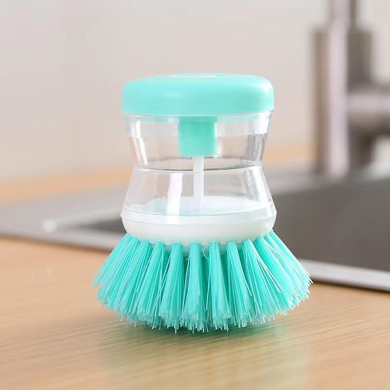 Brosse à vaisselle à distribution automatique de liquide – Nettoyant à huile antiadhésif pour le nettoyage des casseroles de cuisine
