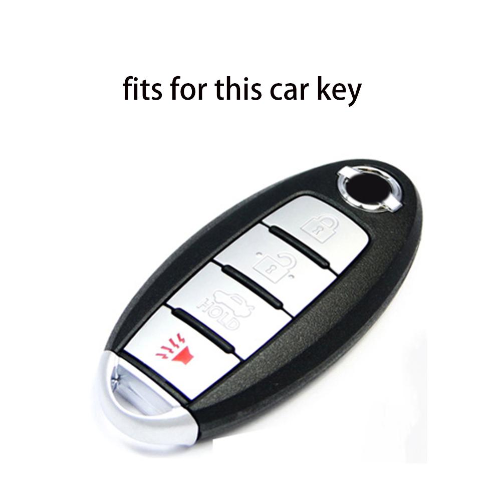 Silicone Key Fob Cover Case 4 Button Fits For Nissan Versa Leaf Sentra Sl Murano Maxima Altima Remote Fob