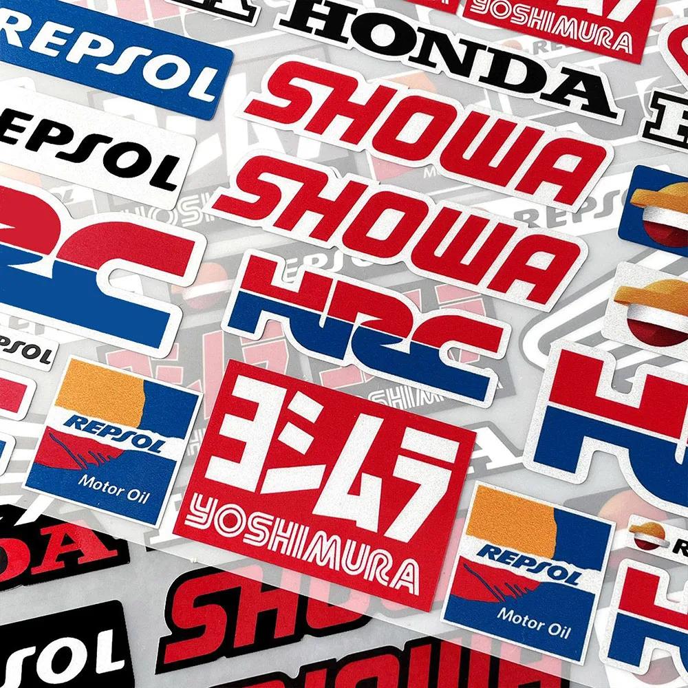 Motorcycle Stickers for Honda Decals Letter Wings Shape Decals for Helmets Luggage Exhaust Pipe Reflective Stickers Decor TV7 zjyr1