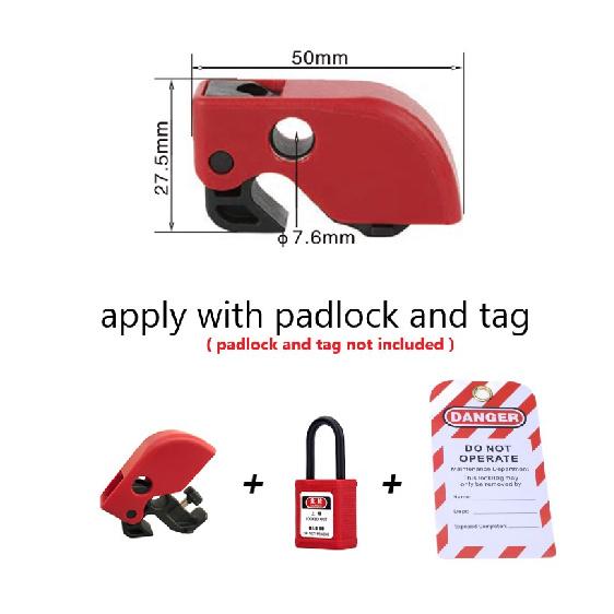 Universal MCB Lockout Lock Dog MCB Lock Toggle Lock Safety Circuit Breaker Lock Masterlock 4