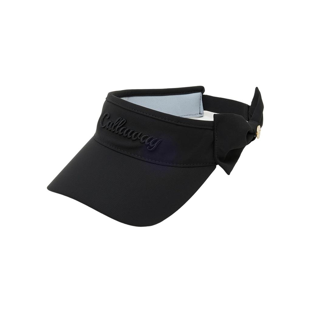 [Callaway] Women's Sun Visor (Side Ribbon, Size Adjustable)  Golf Hat  C24191209 1010Black