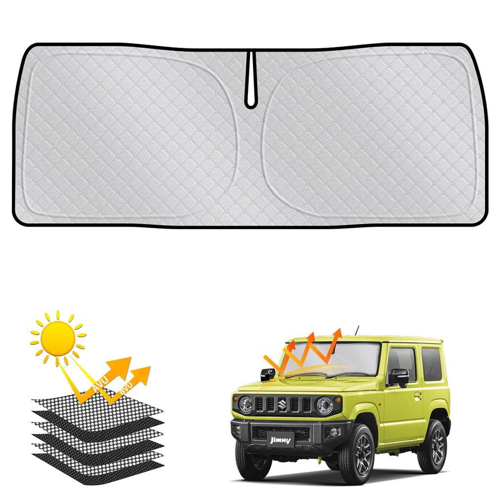 [6 Layer Structure] Suzuki Jimny JB64 Series Sunshade [99.9% Light Blocking, Special Design for